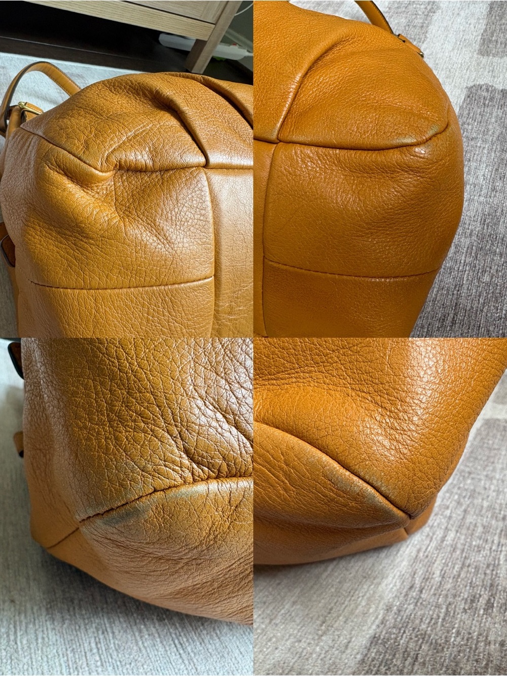 COACH Madison Maggie Mustard Yellow Leather Shoulder Bag Hobo Handbag 16503 - Picture 14 of 14